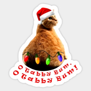 O Tabby Bum Sticker